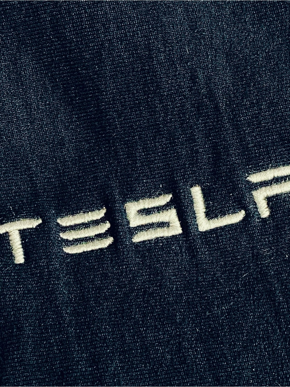 Tesla Tyndale Navy Full Zip Hoodie M Embroidered Logo Made USA Workwear Tech - Picture 5 of 6